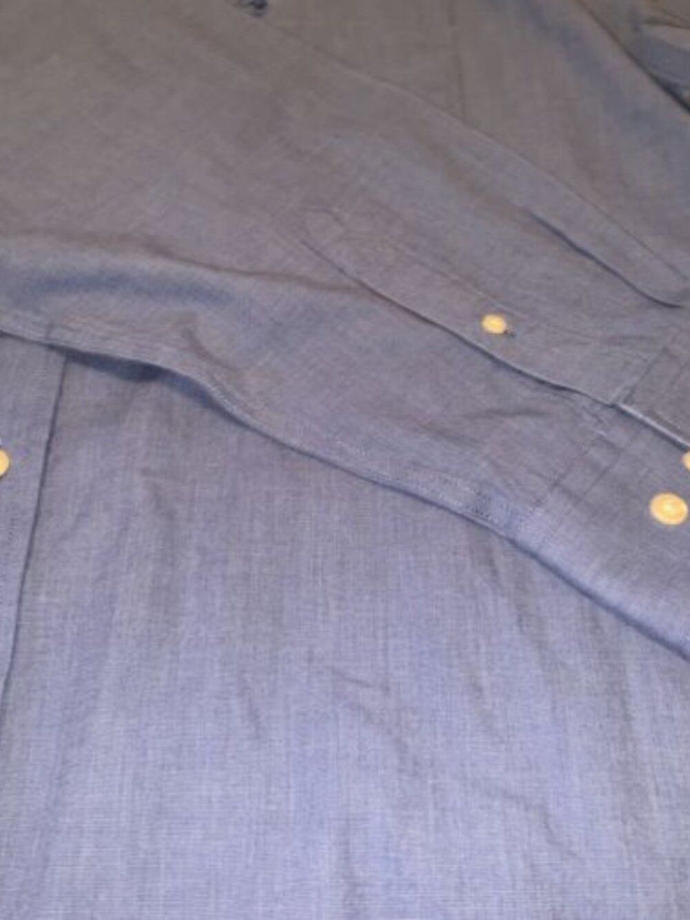 Duck Head 1865 Men's L Large L/S Button Up Dress Shirt Blue 16-16.5 34/35 - Picture 2 of 10